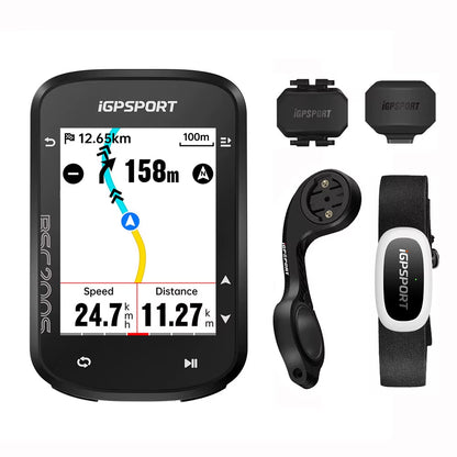 BSC200S GPS Route Navigation Bike Computer Colorful Screen Wireless Bicycle Speedometer Cycling Odometer Bluetooth Ant