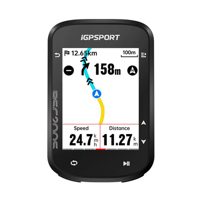 BSC200S GPS Route Navigation Bike Computer Colorful Screen Wireless Bicycle Speedometer Cycling Odometer Bluetooth Ant