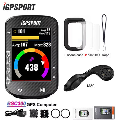 BSC300 BSC 300 Computer ANT+ Wireless Bike Speedometer Bluetooth GPS Route Navigation Notification Odometer
