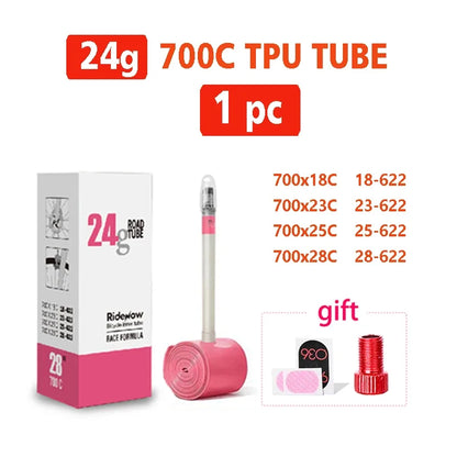 Ultralight TPU Bicycle Inner Tube 700C Road Bicycle - presta valve