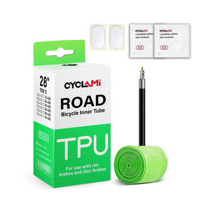 Ultralight Bike Inner Tube 700C Road Bicycle TPU Inner Tube 700C X 18 23 25 28 30 32 French Valve Bike Inner Tubes CYCLAMI