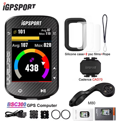 BSC300 BSC 300 Computer ANT+ Wireless Bike Speedometer Bluetooth GPS Route Navigation Notification Odometer