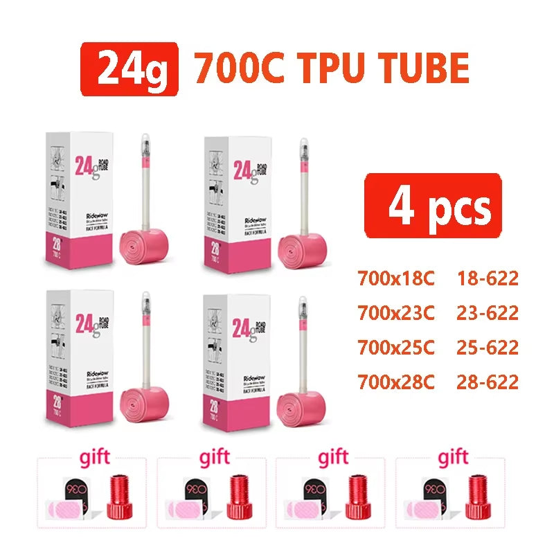 Ultralight TPU Bicycle Inner Tube 700C Road Bicycle - presta valve