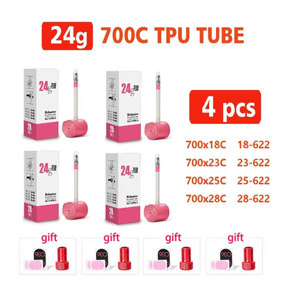 Ultralight TPU Bicycle Inner Tube 700C Road Bicycle - presta valve