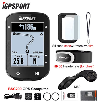 BSC200 GPS Cycle Bike Computer Wireless Speedometer Bicycle Digital ANT+ Route Navigation Stopwatch Cycling Odometer