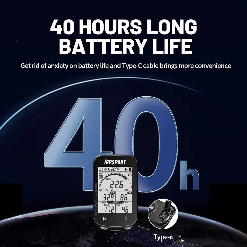 GPS Bike Computer  BSC100S Cycle Wireless Speedometer Bicycle Digital Stopwatch Cycling Odometer Cycling Computer