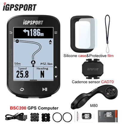 BSC200 GPS Cycle Bike Computer Wireless Speedometer Bicycle Digital ANT+ Route Navigation Stopwatch Cycling Odometer