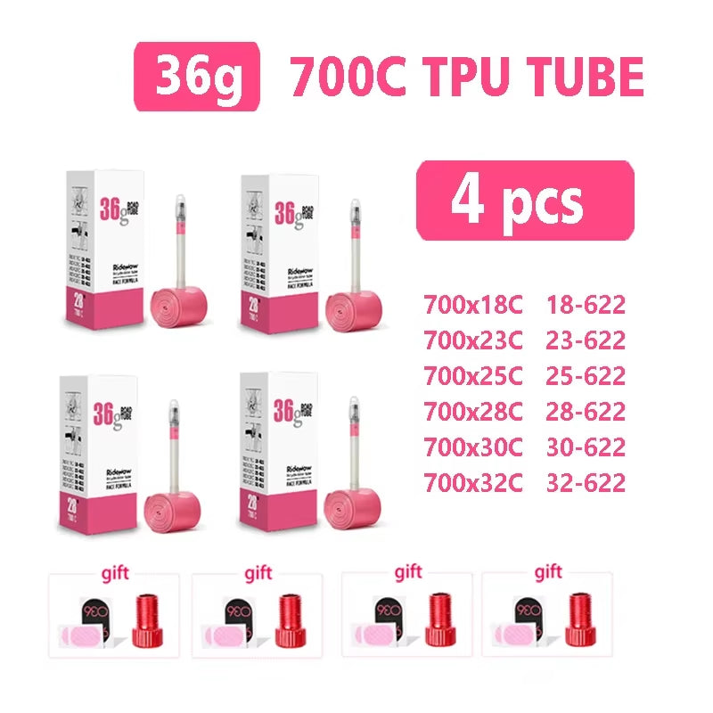 Ultralight TPU Bicycle Inner Tube 700C Road Bicycle - presta valve