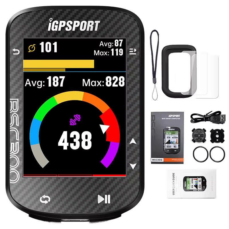 BSC300 BSC 300 Computer ANT+ Wireless Bike Speedometer Bluetooth GPS Route Navigation Notification Odometer