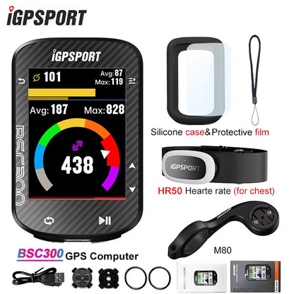 BSC300 BSC 300 Computer ANT+ Wireless Bike Speedometer Bluetooth GPS Route Navigation Notification Odometer