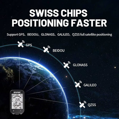 GPS Bike Computer  BSC100S Cycle Wireless Speedometer Bicycle Digital Stopwatch Cycling Odometer Cycling Computer