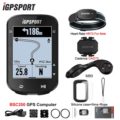 BSC200 GPS Cycle Bike Computer Wireless Speedometer Bicycle Digital ANT+ Route Navigation Stopwatch Cycling Odometer