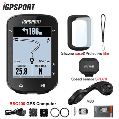 BSC200 GPS Cycle Bike Computer Wireless Speedometer Bicycle Digital ANT+ Route Navigation Stopwatch Cycling Odometer