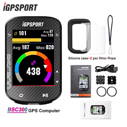 BSC300 BSC 300 Computer ANT+ Wireless Bike Speedometer Bluetooth GPS Route Navigation Notification Odometer