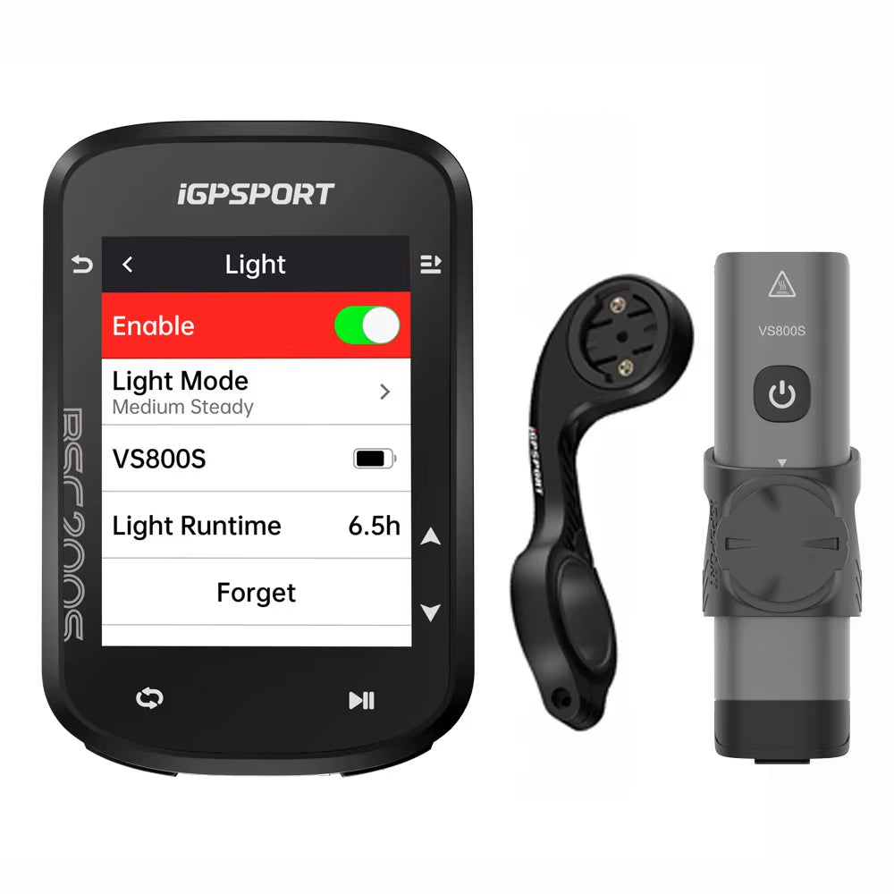 BSC200S GPS Route Navigation Bike Computer Colorful Screen Wireless Bicycle Speedometer Cycling Odometer Bluetooth Ant