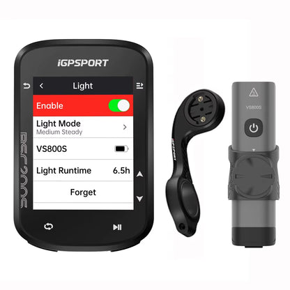 BSC200S GPS Route Navigation Bike Computer Colorful Screen Wireless Bicycle Speedometer Cycling Odometer Bluetooth Ant